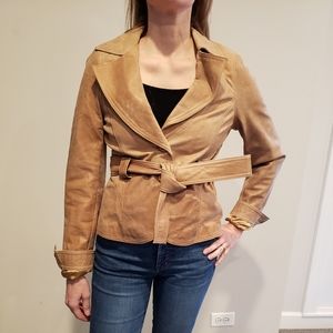 Soia and Kyo tan leather jacket